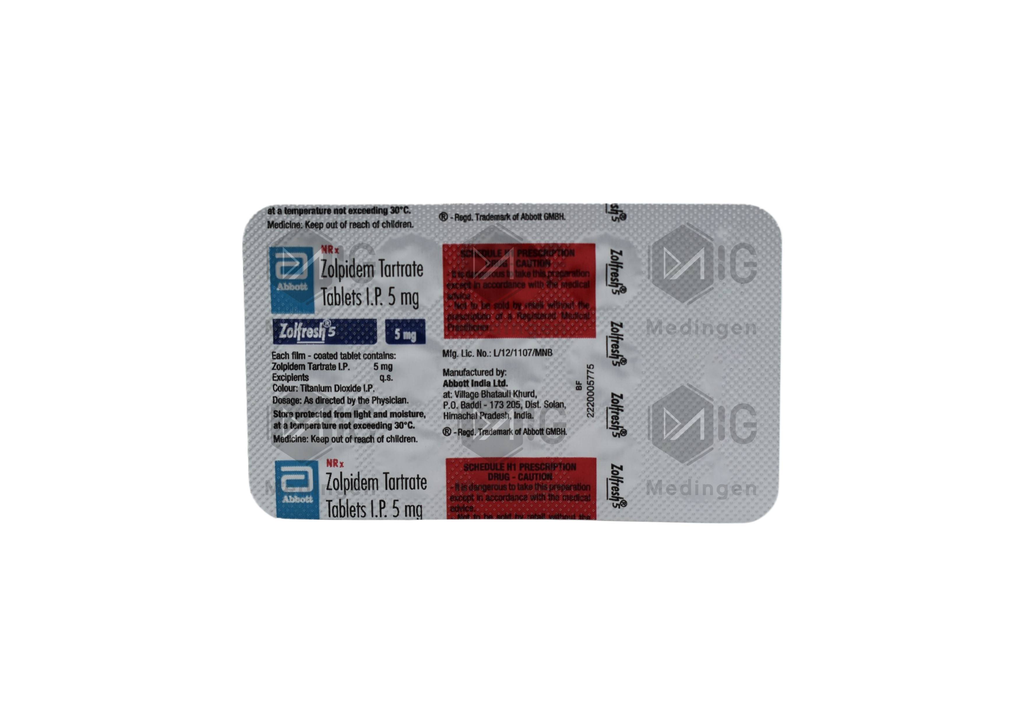 ZOLFRESH 5MG